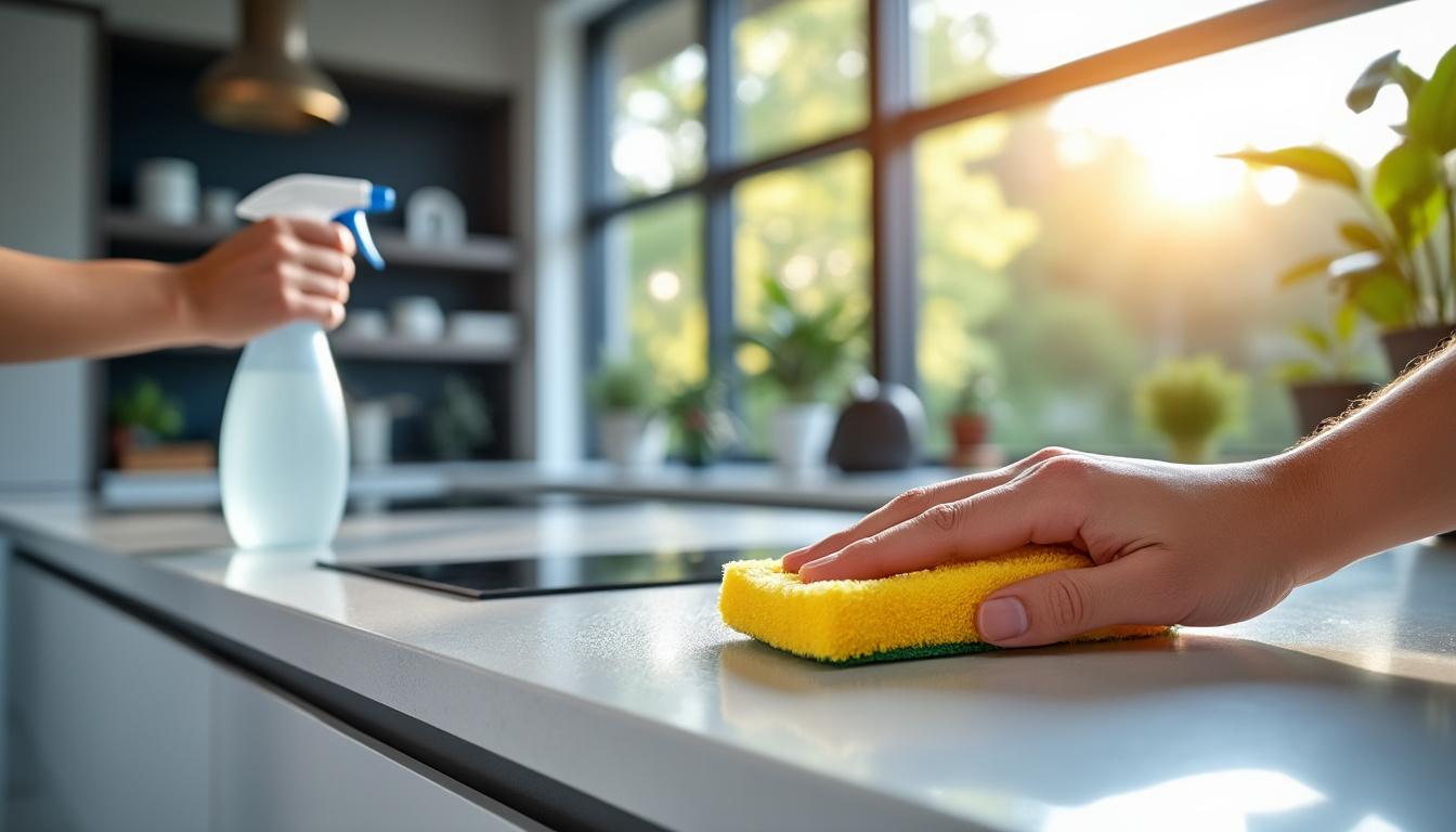 découvrez nos conseils pratiques et efficaces pour nettoyer et entretenir vos éléments de cuisine en stratifié. apprenez les meilleures techniques et produits à utiliser pour préserver l'éclat et la durabilité de votre mobilier culinaires, tout en éliminant les taches et les graisses.