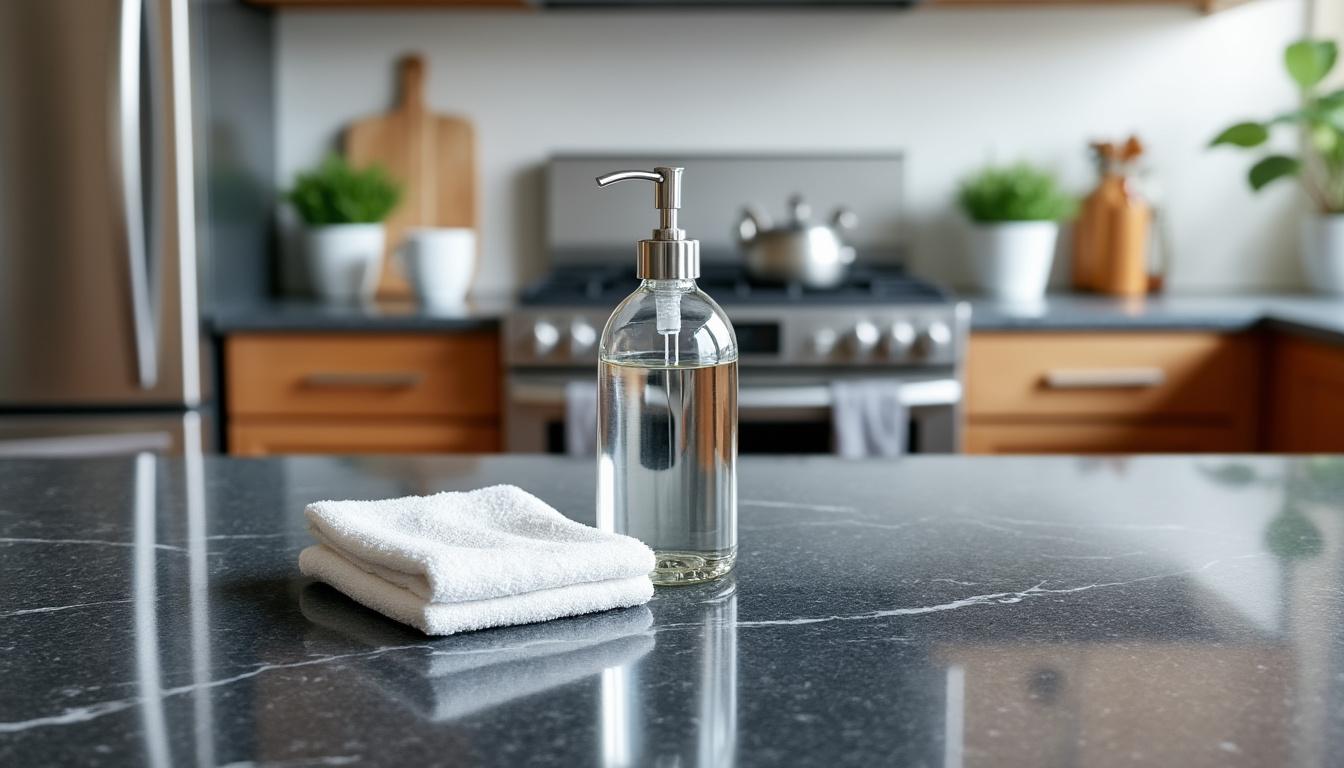 découvrez les meilleures astuces pour nettoyer efficacement votre plan de travail en granit dans la cuisine. apprenez à entretenir et préserver l'éclat de votre surface en granit grâce à des conseils pratiques et des produits adaptés.