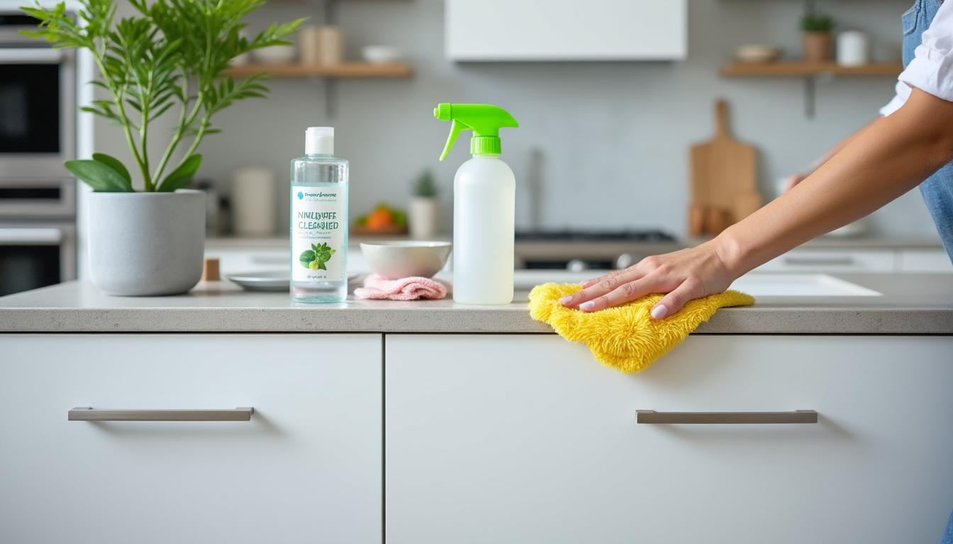 découvrez des astuces pratiques et efficaces pour nettoyer vos meubles de cuisine. apprenez à choisir les produits adaptés et à appliquer les bonnes techniques pour faire briller vos armoires et tiroirs.