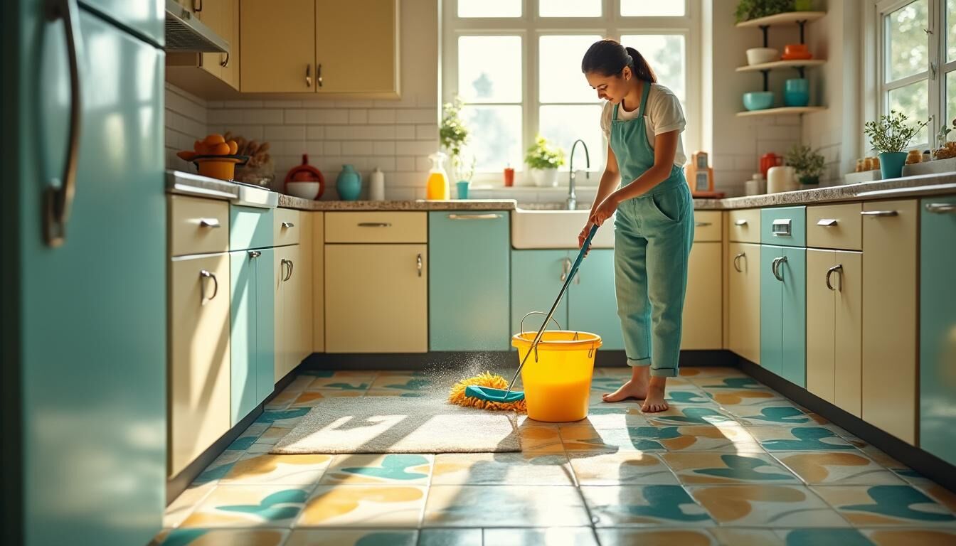 Découvrez des astuces pratiques et efficaces pour redonner vie à votre vieux carrelage des années 60 dans votre cuisine. Apprenez les meilleures méthodes de nettoyage, les produits à utiliser et des conseils d'entretien pour raviver l'éclat de votre sol tout en préservant son charme rétro.