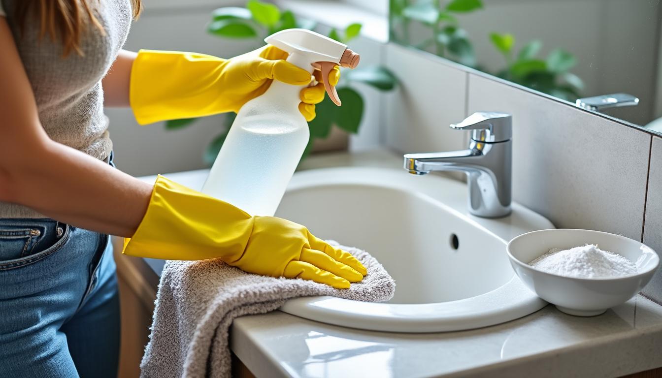 découvrez des astuces efficaces pour nettoyer le calcaire dans votre salle de bain. apprenez à éliminer les dépôts de calcaire sur les robinets, les carreaux et les baignoires avec des solutions naturelles et des produits ménagers. gardez votre salle de bain étincelante et sans traces!
