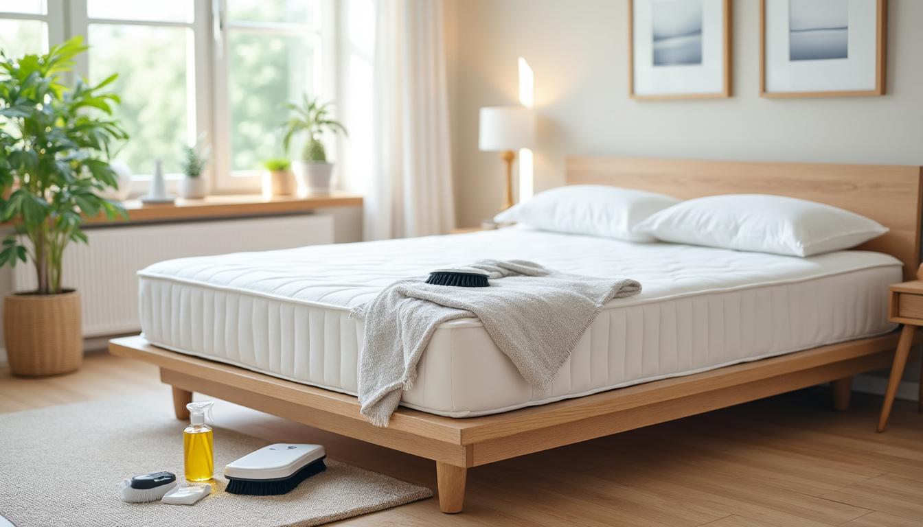 découvrez nos astuces efficaces pour nettoyer un matelas à sec, éliminer les taches et assurer une literie fraîche et saine, sans utiliser d'eau ni de produits agressifs.