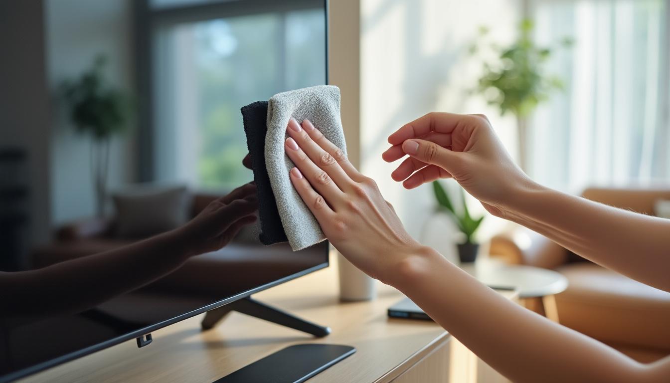 Comment nettoyer un écran de télévision sans l’endommager ? 5 découvrez les meilleures astuces pour nettoyer votre écran de télévision en toute sécurité, sans risquer de l'endommager. suivez nos conseils simples et efficaces pour préserver la qualité de votre écran.