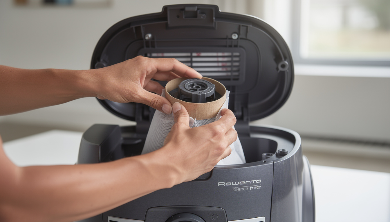 Comment mettre un sac sur l'aspirateur Rowenta silence force ? 5 découvrez comment installer facilement un sac sur votre aspirateur rowenta silence force grâce à notre guide étape par étape simple et rapide.