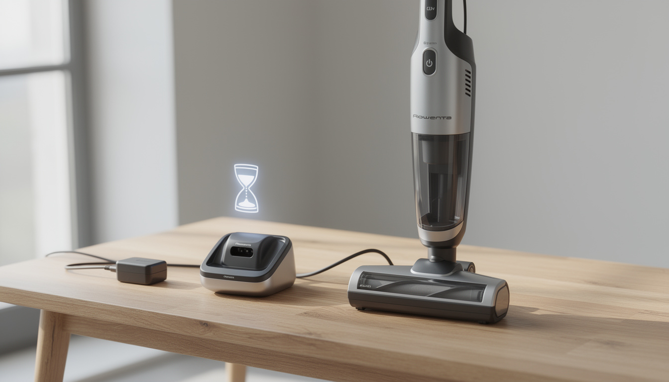 Combien de temps pour charger un aspirateur balai Rowenta 12volts ? 1 découvrez combien de temps il faut pour charger un aspirateur balai rowenta 12 volts et optimiser son utilisation au quotidien.
