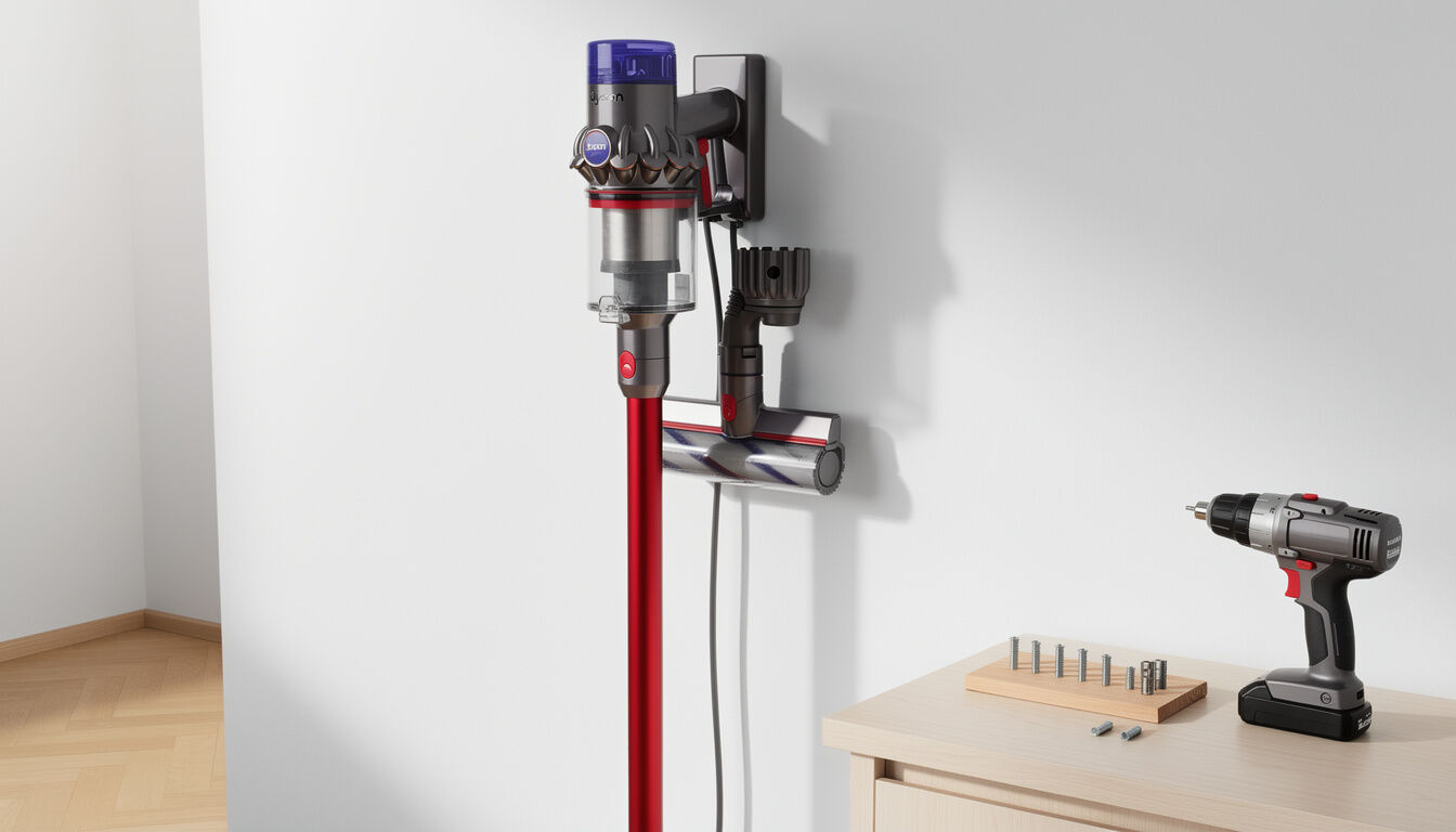 Comment fixer un aspirateur Dyson au mur ? 2 Découvrez comment fixer facilement un aspirateur Dyson au mur grâce à notre guide étape par étape pour optimiser votre espace et garder votre aspirateur toujours accessible.