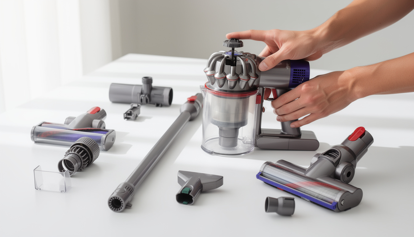 Comment remonter un aspirateur Dyson v8 ? 1 découvrez comment remonter facilement votre aspirateur dyson v8 grâce à notre guide étape par étape, pour un entretien optimal et une performance durable.