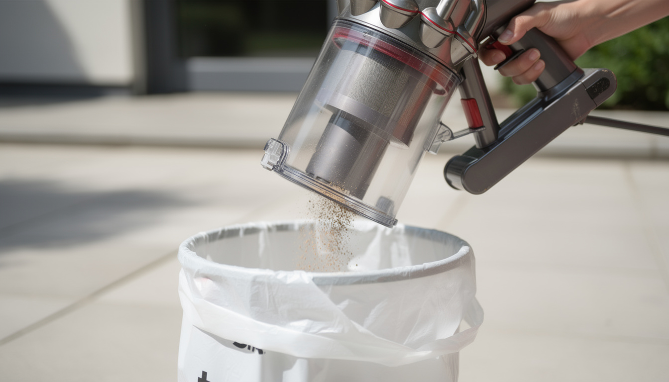 Comment vider un aspirateur Dyson avec fil ? 1 découvrez comment vider facilement et rapidement votre aspirateur dyson avec fil grâce à notre guide étape par étape. assurez un entretien optimal pour des performances durables.