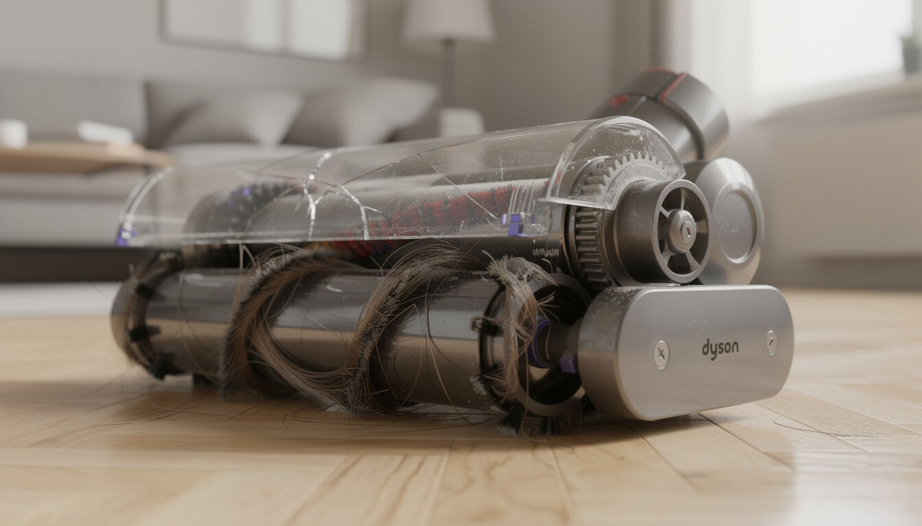 Pourquoi la brosse de mon aspirateur Dyson ne tourne plus ? 1 Découvrez les raisons pour lesquelles la brosse de votre aspirateur Dyson ne tourne plus et apprenez comment résoudre ce problème rapidement et facilement.