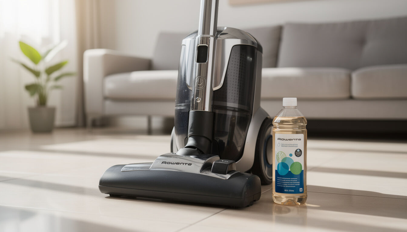 Quel produit mettre dans un aspirateur laveur Rowenta ? 2 Découvrez quel produit utiliser pour optimiser le nettoyage avec votre aspirateur laveur Rowenta et obtenir des résultats impeccables sur tous vos sols.