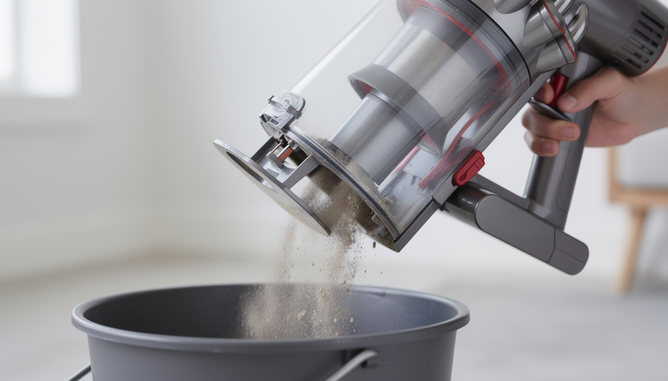 Comment vider un aspirateur Dyson v8 ? 1 découvrez comment vider facilement et rapidement votre aspirateur dyson v8 grâce à notre guide étape par étape, pour maintenir ses performances optimales.