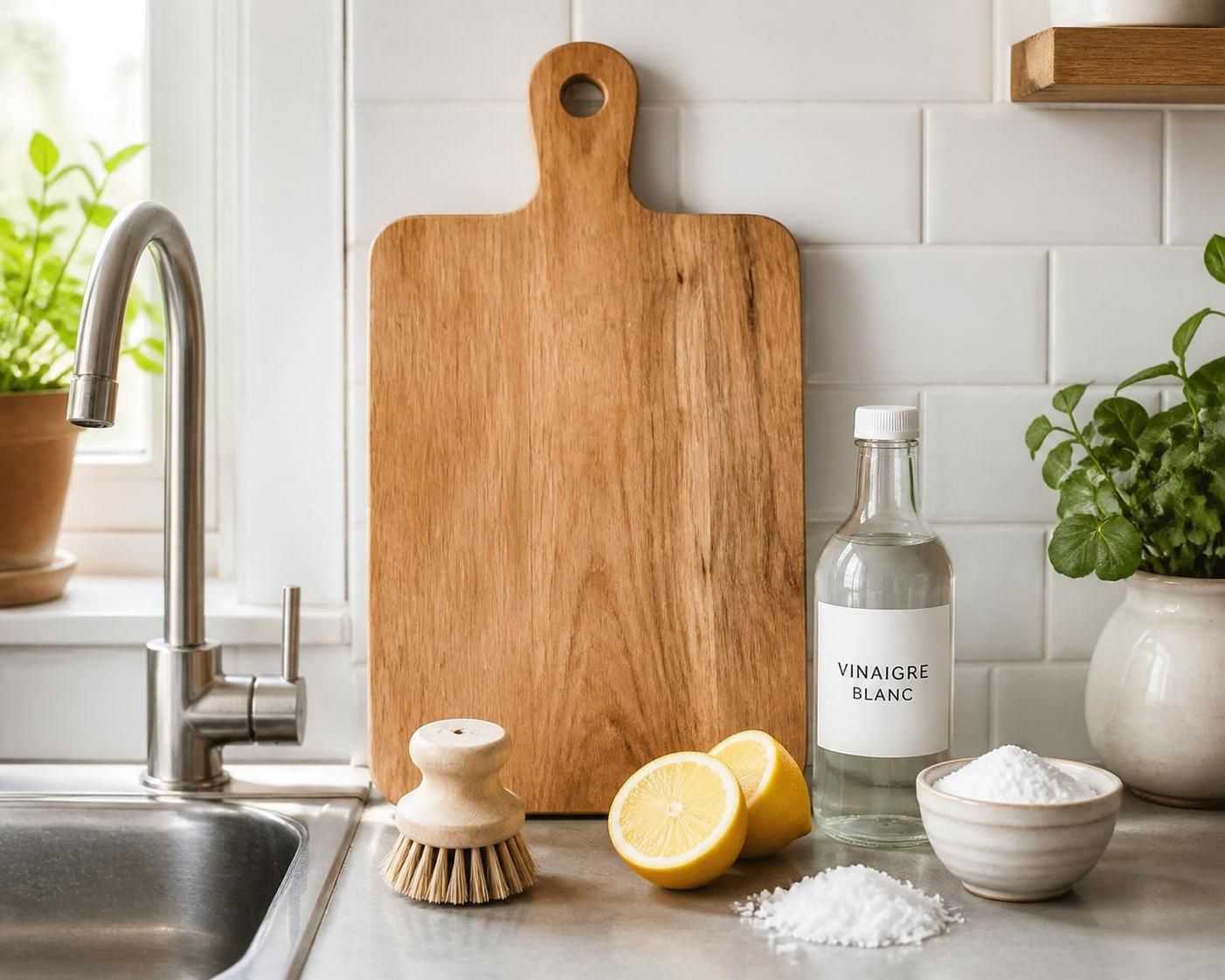 Comment désinfecter une planche à découper en bois ? 1 découvrez les méthodes efficaces pour désinfecter votre planche à découper en bois et garantir une cuisine saine et hygiénique.