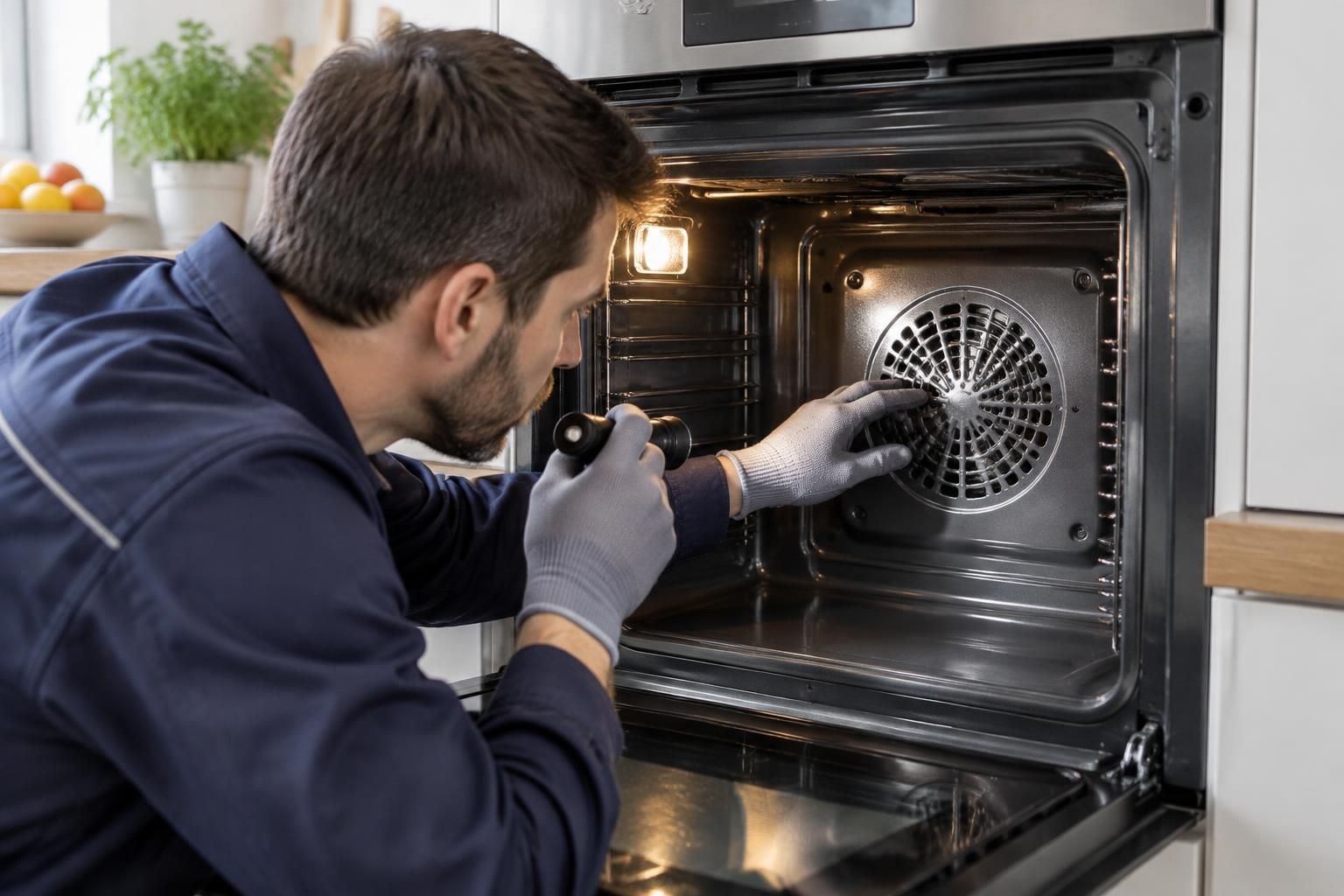 Que faire si le ventilateur d'un four Electrolux fait du bruit ? 1 découvrez pourquoi le ventilateur de votre four electrolux fait du bruit et comment identifier la cause : nettoyage, vérification des pièces ou réparation.